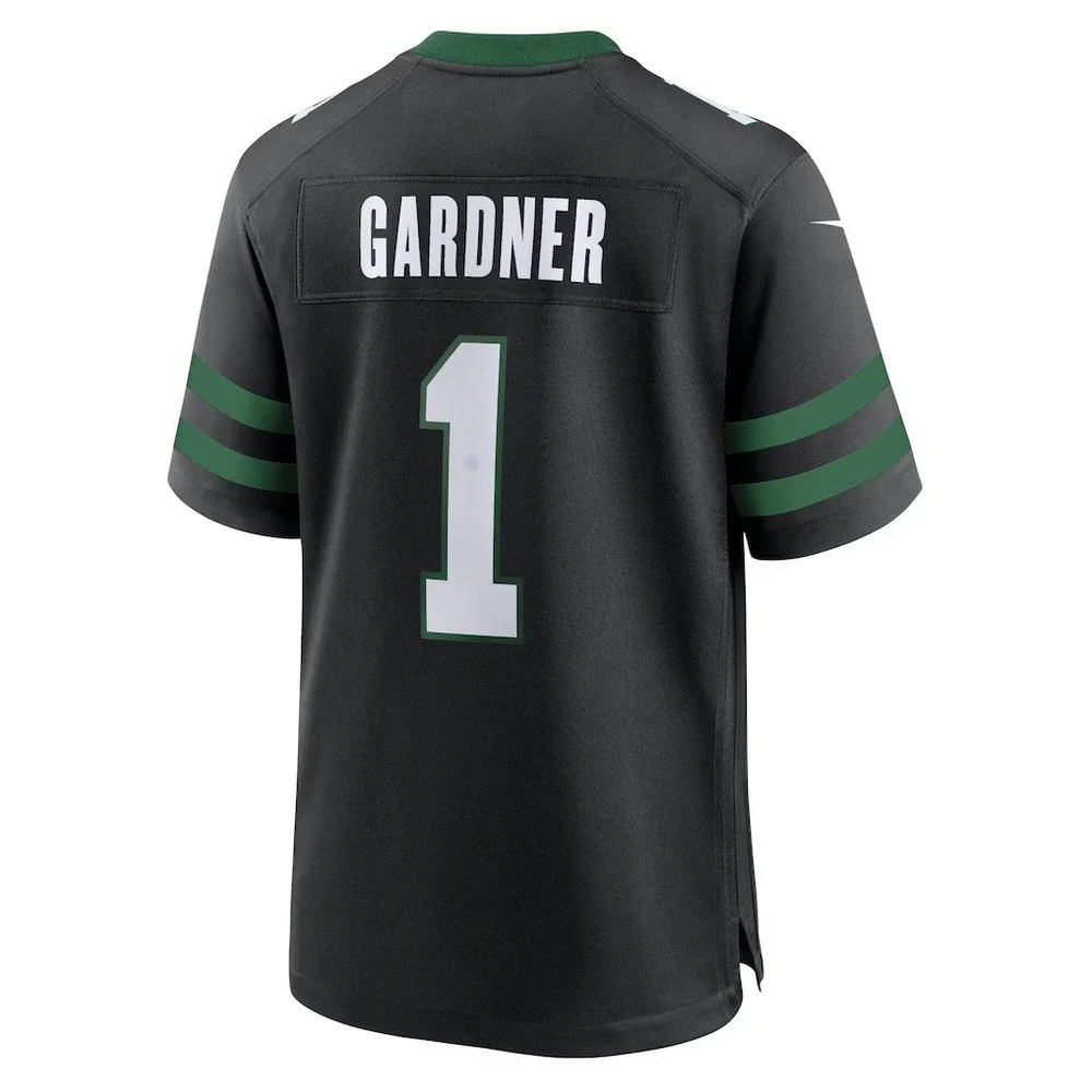 New York‎ Jets Sauce Gardner Nike Alternate Game Jersey Mens 3XL Black NFL NEW